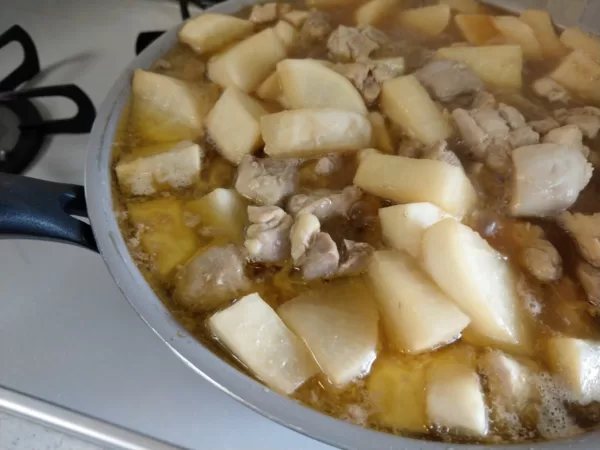 筋肉弁当【鶏肉と大根のポン酢煮】作り方