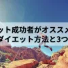 ダイエット成功者がオススメする3つのダイエット方法と3つの裏技