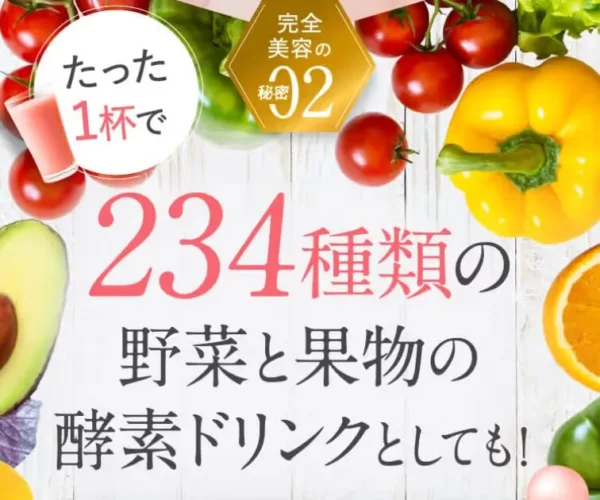 234種類の野菜と果物の酵素ドリンク