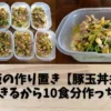 筋肉飯の作り置き【豚玉丼弁当】冷凍できるから10食分作っちゃおう