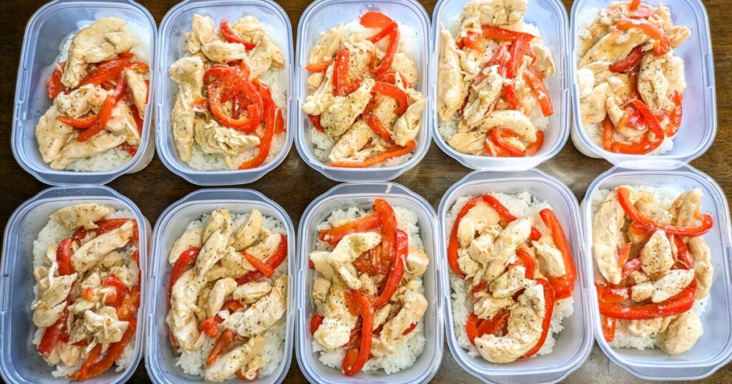 【ささみとパプリカの黒コショウ炒め】減量に最適！筋肉弁当 作り置きレシピ10食分