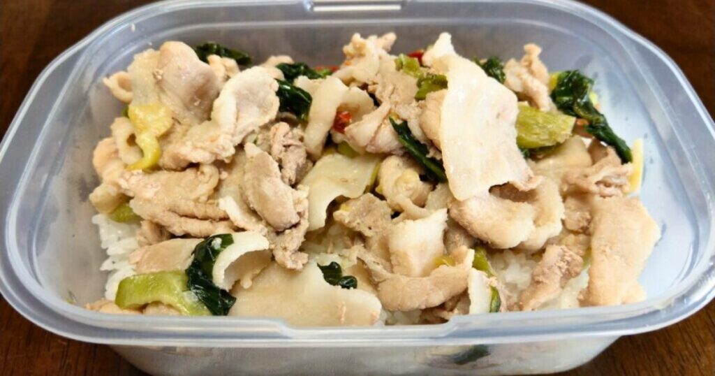 【豚バラとチンゲン菜のにんにく醤油炒め】筋肉弁当 作り置きレシピ10食分