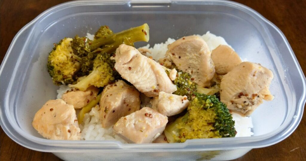 【鶏むね肉とブロッコリー ハニーマスタード炒め】筋肉弁当 作り置きレシピ10食分