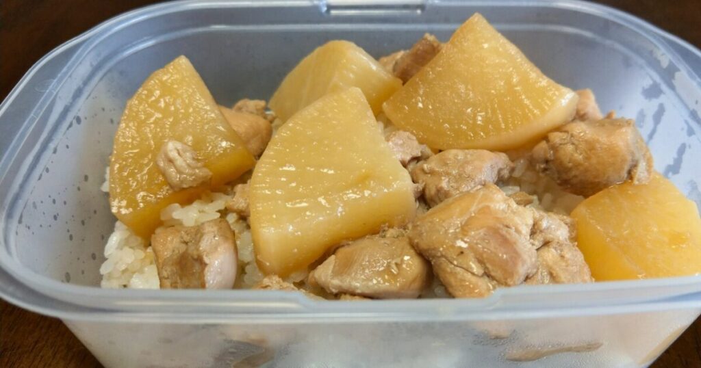 【鶏肉と大根 ポン酢煮】冷凍できる筋肉弁当 作り置きレシピ 10食分